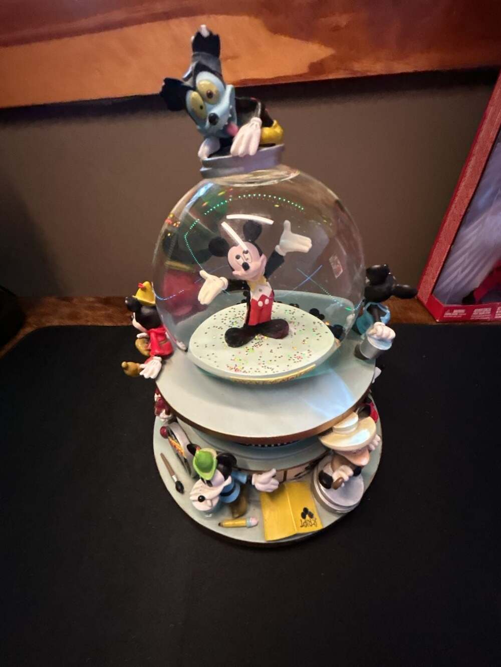 Disney Mickey Through The Years Musical Snow Globe
